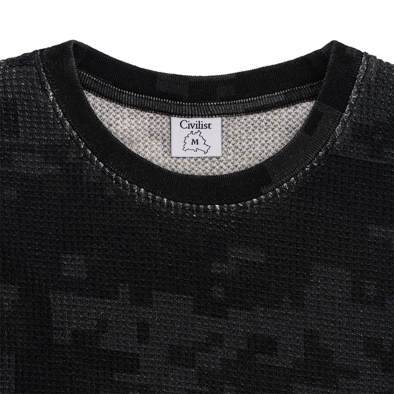 Civilist Berlin(シビリストベルリン)/ Thermal Waffle Longsleeve -STEALTH DIGI CAMO-
