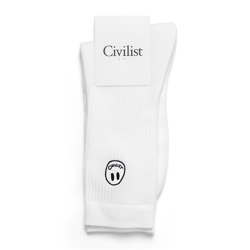 Civilist Berlin(シビリストベルリン)/ Mono Smiler Socks -2,COLOR-
