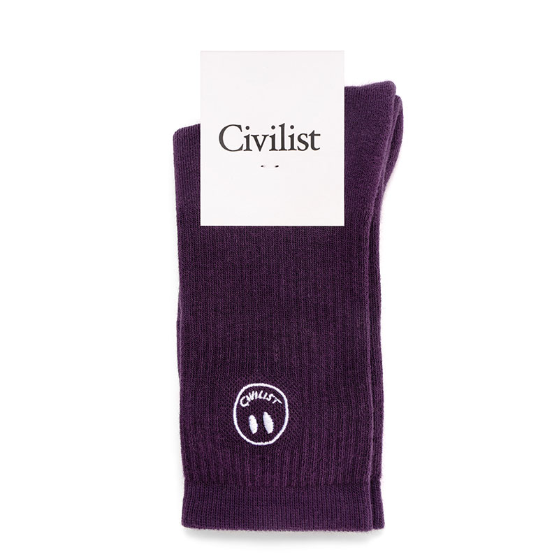 Civilist Berlin(シビリストベルリン)/ Mono Smiler Socks -2,COLOR-