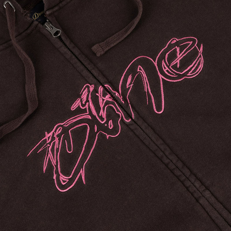 Dime MTL(ダイム)/ DISTRESSED TERRY ZIP HOODIE -2COLOR-