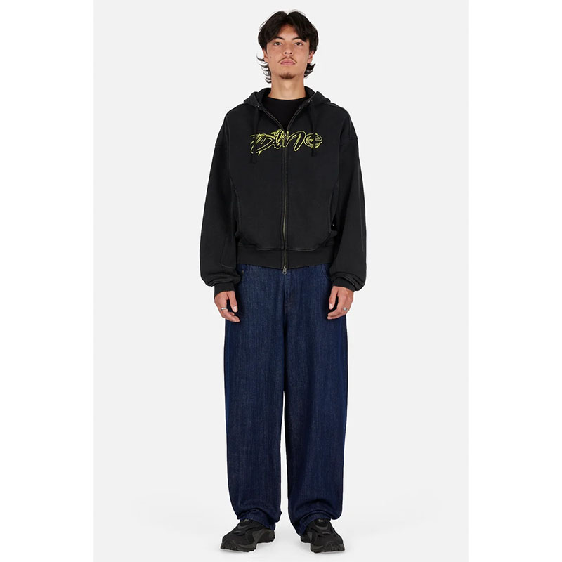 Dime MTL(ダイム)/ DISTRESSED TERRY ZIP HOODIE -2COLOR-