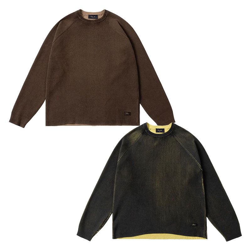 Dime MTL(ダイム)/ PRINTED RIB SWEATER -2COLOR-