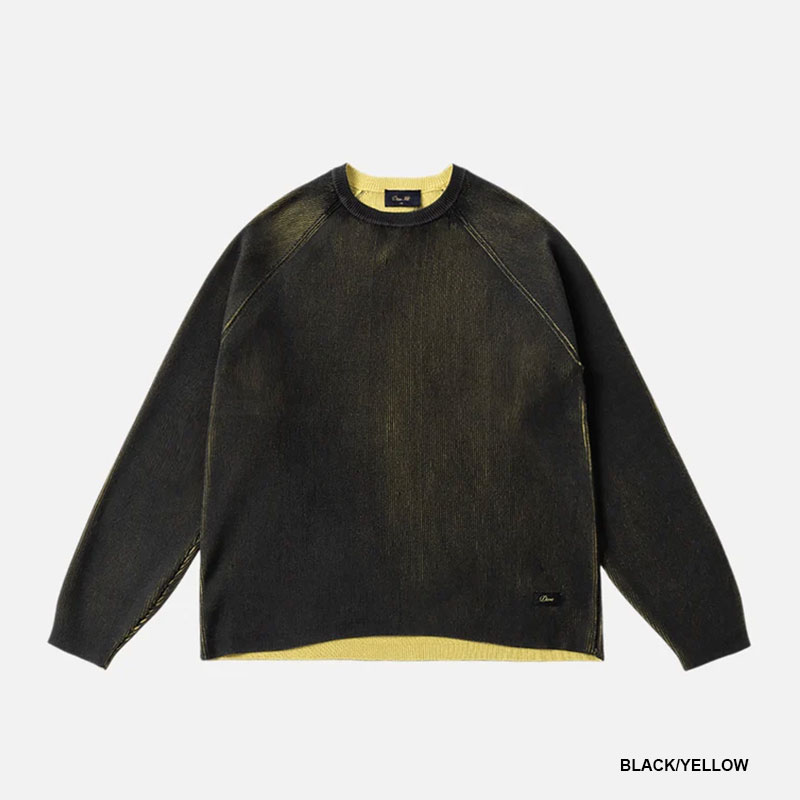 Dime MTL(ダイム)/ PRINTED RIB SWEATER -2COLOR-