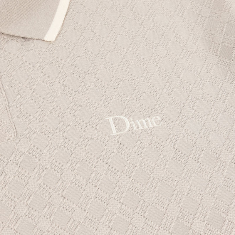 Dime MTL(ダイム)/ JACQUARD LS POLO -2COLOR-