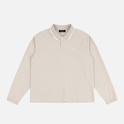 Dime MTL(ダイム)/ JACQUARD LS POLO -2COLOR-