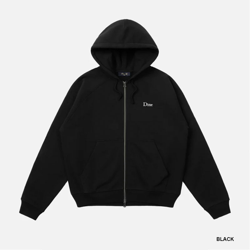 Dime MTL(ダイム)/ CLASSIC SMALL LOGO ZIP HOODIE -4COLOR-