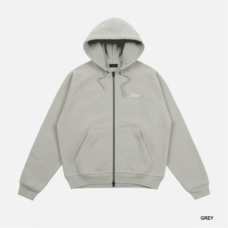 Dime MTL(ダイム)/ CLASSIC SMALL LOGO ZIP HOODIE -4COLOR-