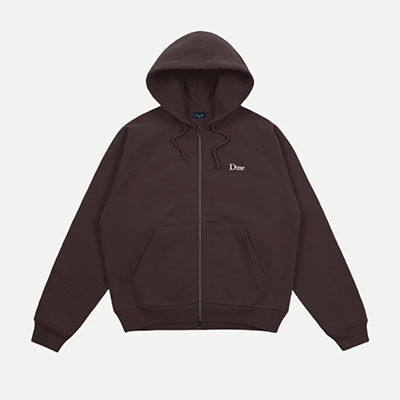 Dime MTL(ダイム)/ CLASSIC SMALL LOGO ZIP HOODIE -4COLOR-