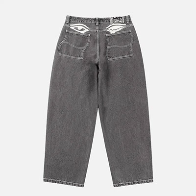Dime MTL(ダイム)/ BAGGY WINK DENIM PANTS -WASHE BLACK-