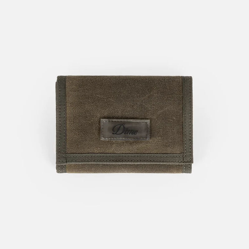 Dime MTL(ダイム)/ WAXED VELCRO WALLET -OLIVE-