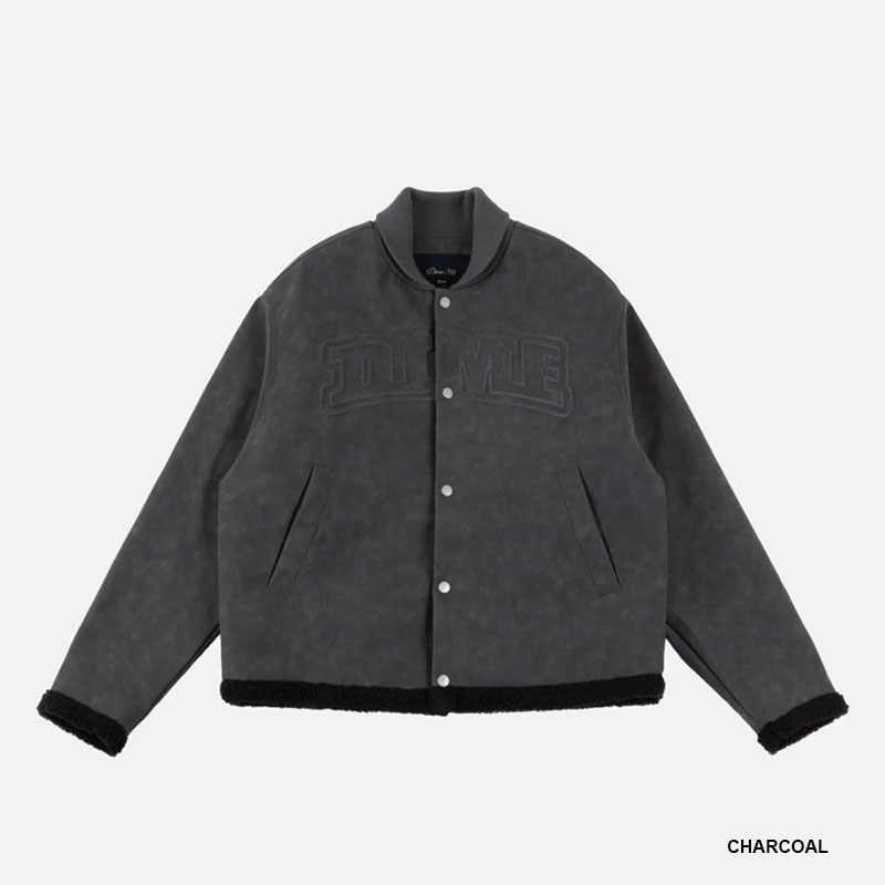 Dime MTL(ダイム)/ FAUX SUEDE VARSITY JACKET -2.COLOR-