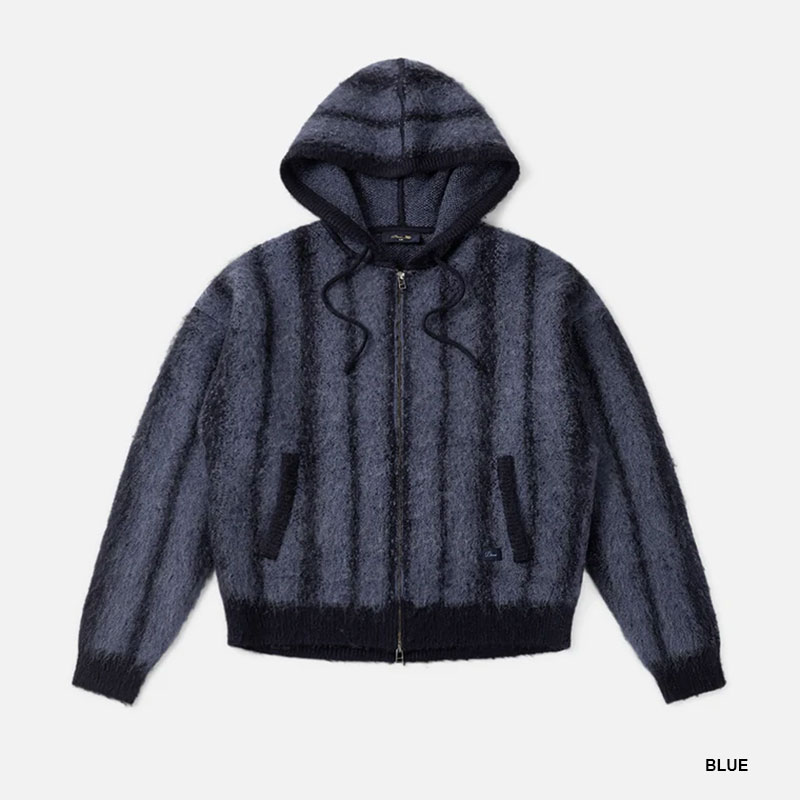 Dime MTL(ダイム)/ MOHAIR STRIPED ZIP HOODIE -2.COLOR-