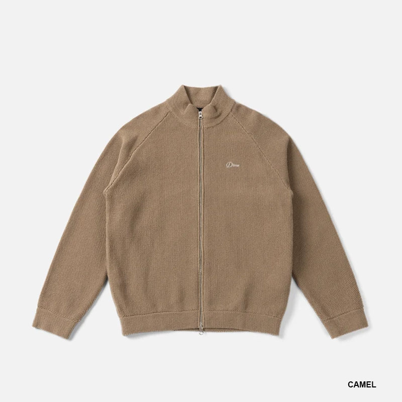 Dime MTL(ダイム)/ KNITTED PIQUE ZIP SWEATER -2.COLOR-