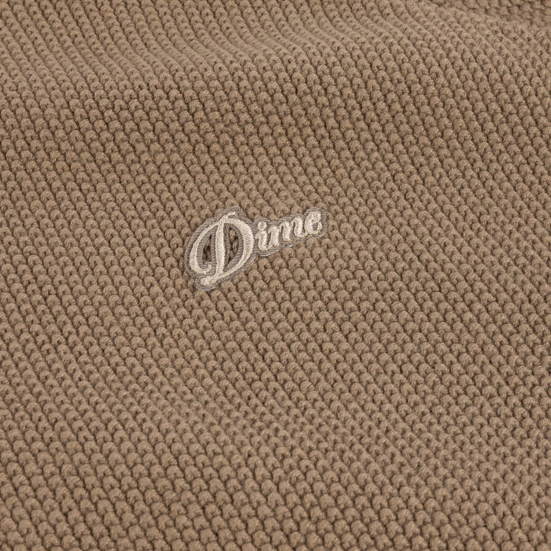 Dime MTL(ダイム)/ KNITTED PIQUE ZIP SWEATER -2.COLOR-