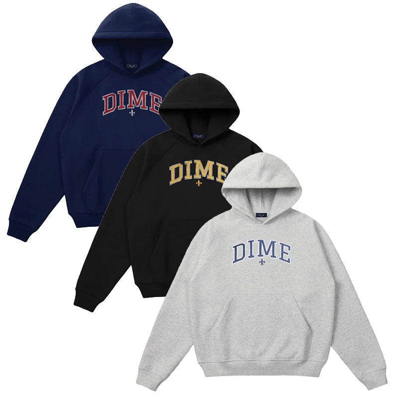 Dime MTL(ダイム)/ VARSITY HOODIE -3.COLOR-