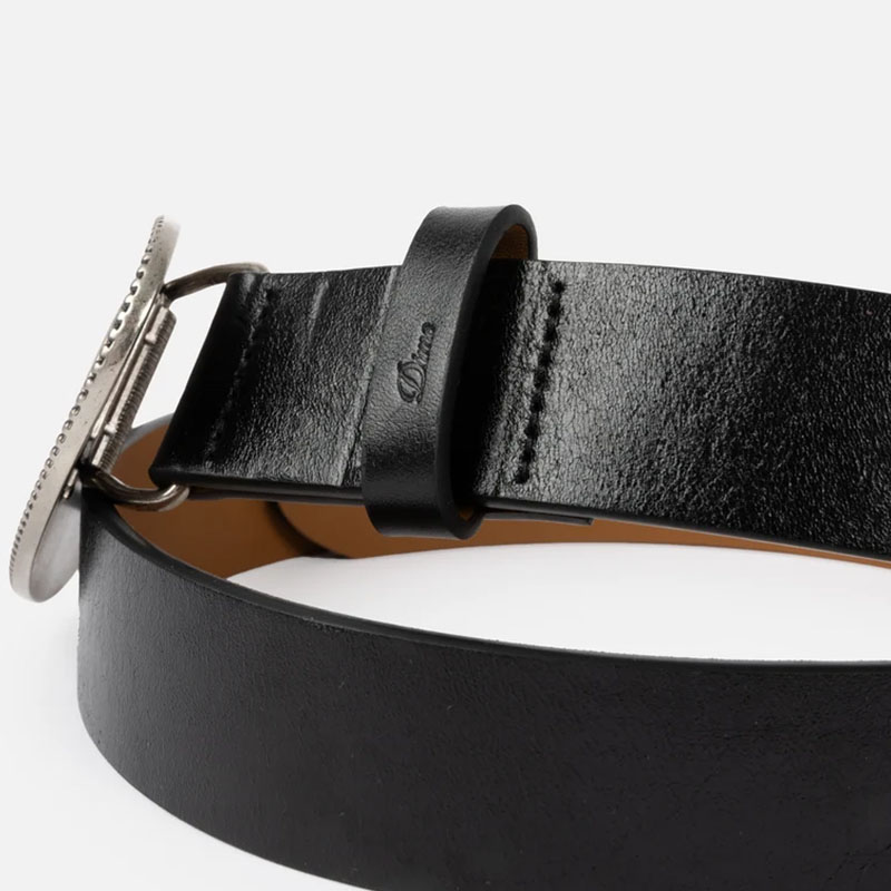 Dime MTL(ダイム)/ SKULL LEATHER BELT -BLACK-
