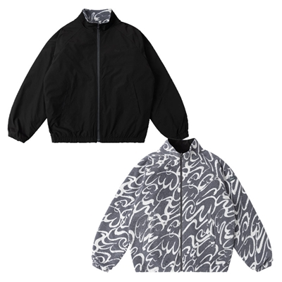 Dime MTL(ダイム)/ REVERSIBLE CHLLING FLEECE -GREY/BLACK-