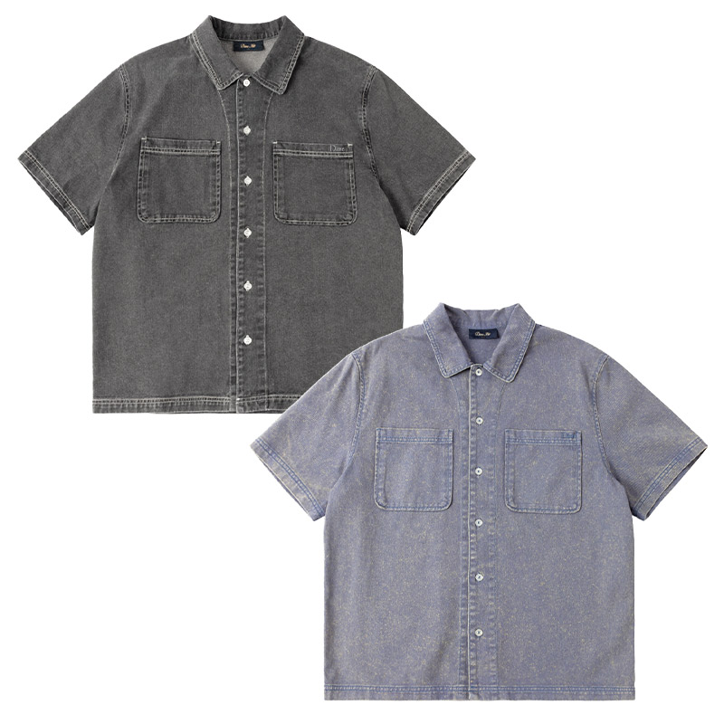 Dime MTL(ダイム)/ STONEWASH BUTTON-UP -2COLOR-