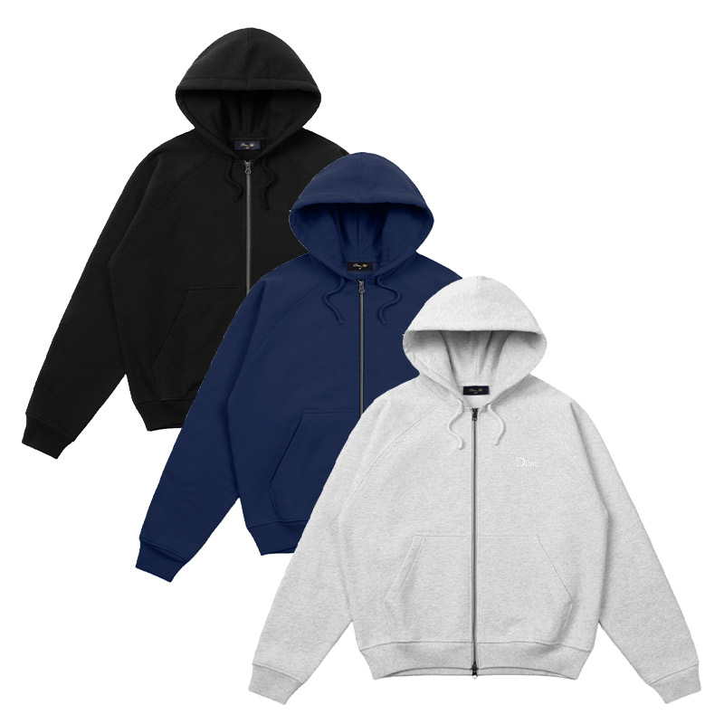 Dime MTL(ダイム)/ CLASSIC SMALL LOGO ZIP HOODIE -3COLOR-