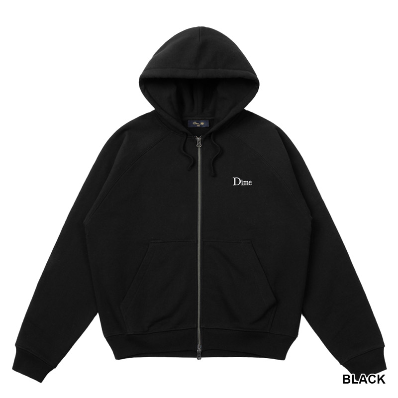Dime MTL(ダイム)/ CLASSIC SMALL LOGO ZIP HOODIE -3COLOR-