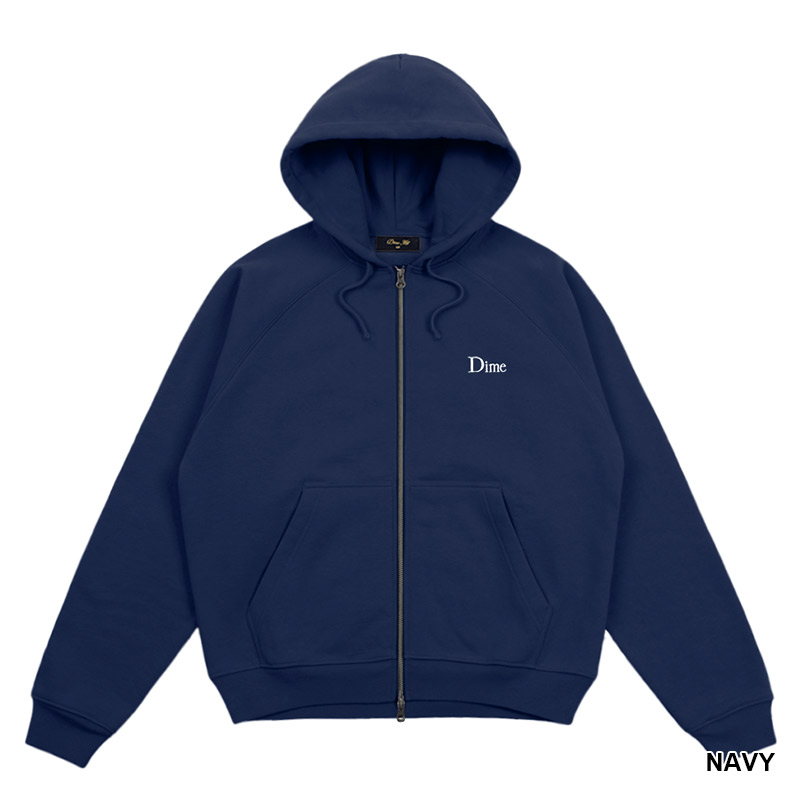 Dime MTL(ダイム)/ CLASSIC SMALL LOGO ZIP HOODIE -3COLOR-