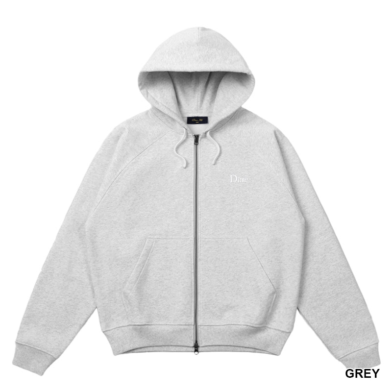Dime MTL(ダイム)/ CLASSIC SMALL LOGO ZIP HOODIE -3COLOR-