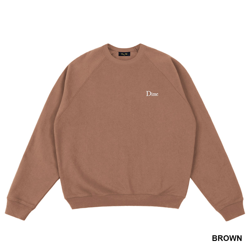 Dime MTL(ダイム)/ CLASSIC SMALL LOGO CREWNECK -4COLOR-