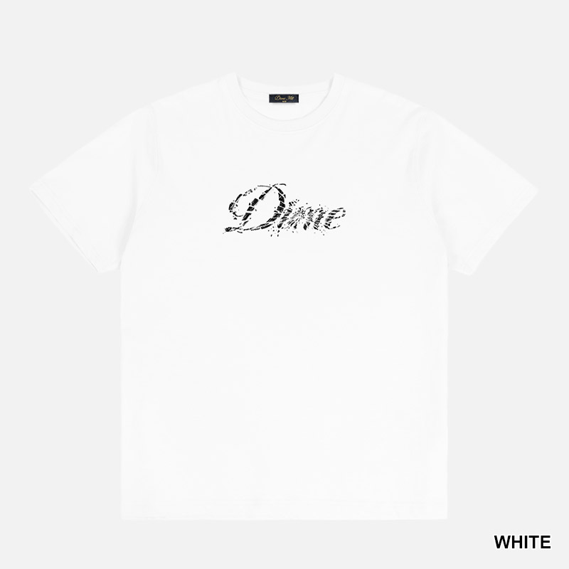 Dime MTL(ダイム)/ Cursive Smashed T-Shirt -3COLOR-