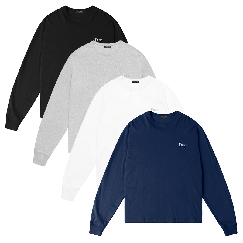 Dime MTL(ダイム)/ Classic Small Logo LS T-Shirt -4COLOR-