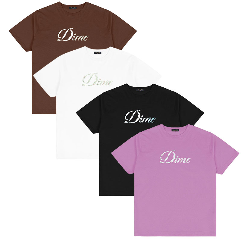 Dime MTL(ダイム)/ CURSIVE PAPER CUT T-SHIRT -4.COLOR-