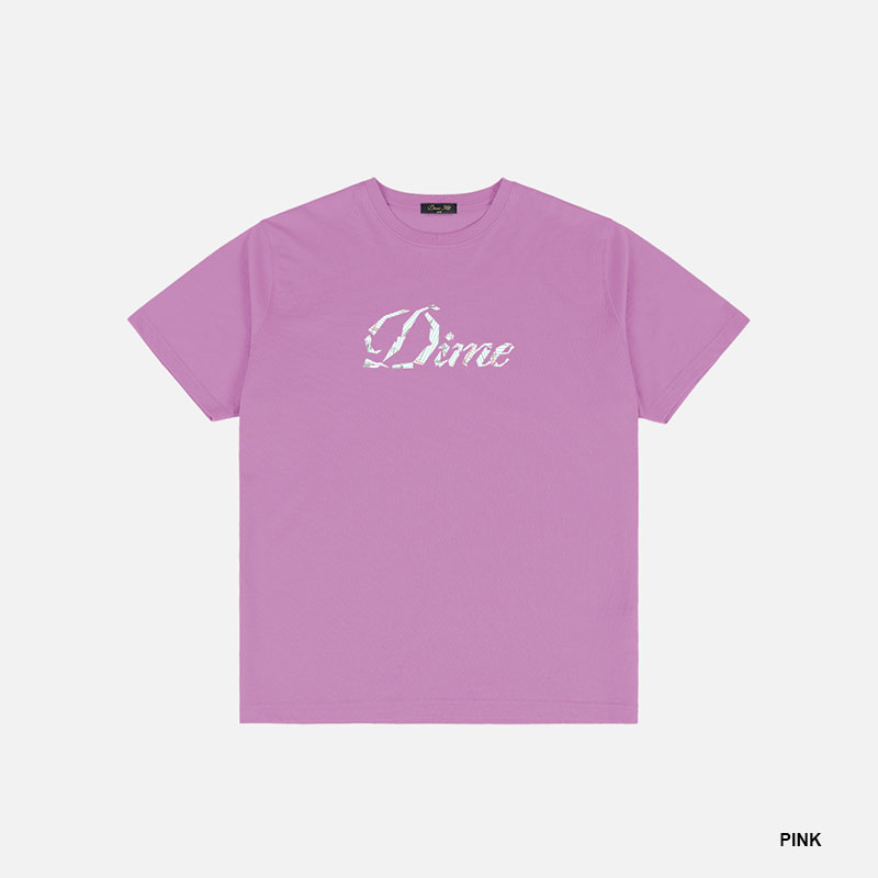 Dime MTL(ダイム)/ CURSIVE PAPER CUT T-SHIRT -4.COLOR-
