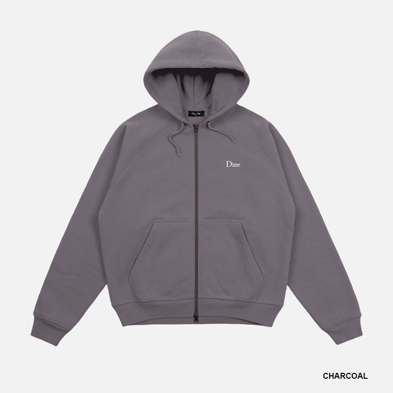 Dime MTL(ダイム)/ CLASSIC SMALL LOGO ZIP HOODIE -3.COLOR-