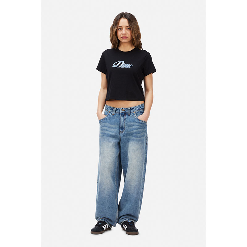 Dime MTL(ダイム)/ CURSIVE DENIM TEE -2.COLOR-