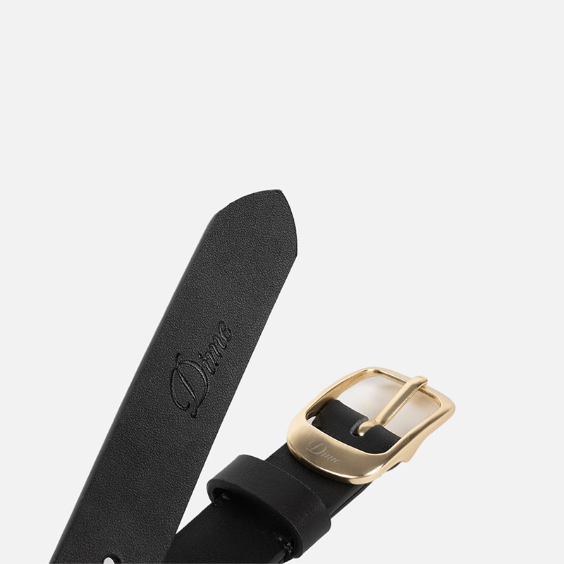 Dime MTL(ダイム)/ DRESS LEATHER BELT -BLACK-