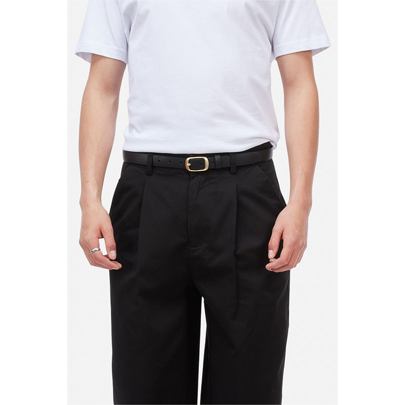 Dime MTL(ダイム)/ DRESS LEATHER BELT -BLACK-