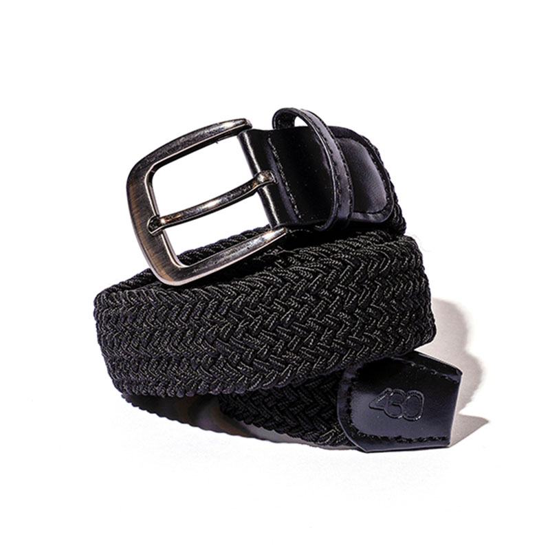 430(フォーサーティー)/ FLEX MESH BELT -BLACK-