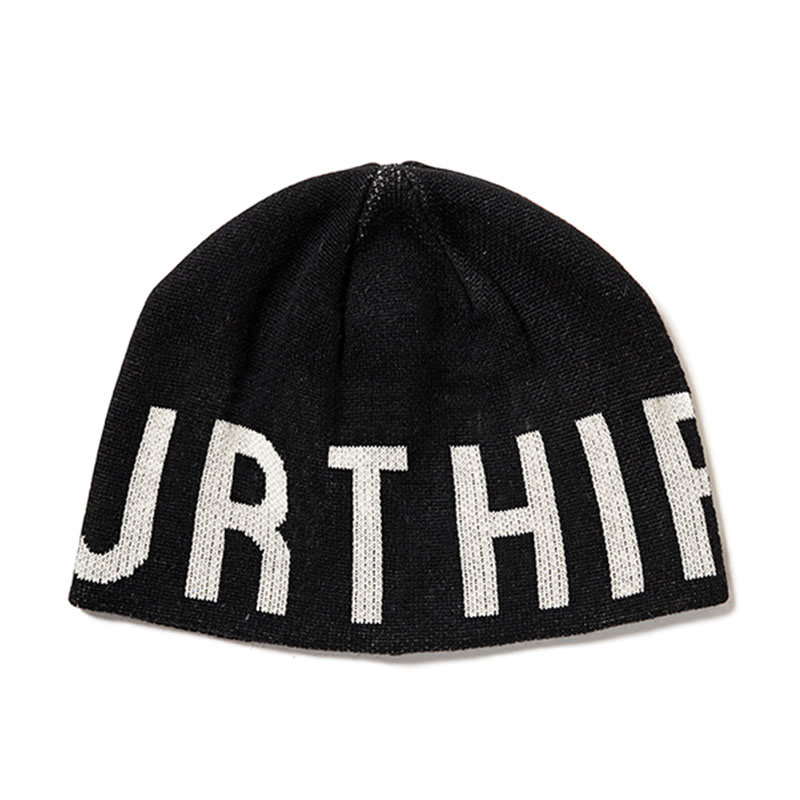 430(フォーサーティー)/ LOGO BEANIE -BLACK-