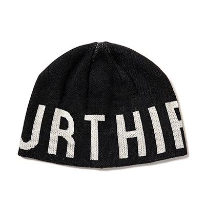 430(フォーサーティー)/ LOGO BEANIE -BLACK-