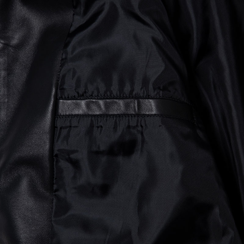 430(フォーサーティー)/ LEATHER TRACKER JACKET -BLACK-
