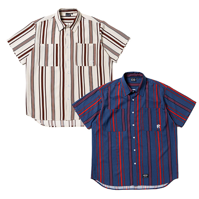 430(フォーサーティー)/ S/S DRP STRIPE SHIRT -2.COLOR-