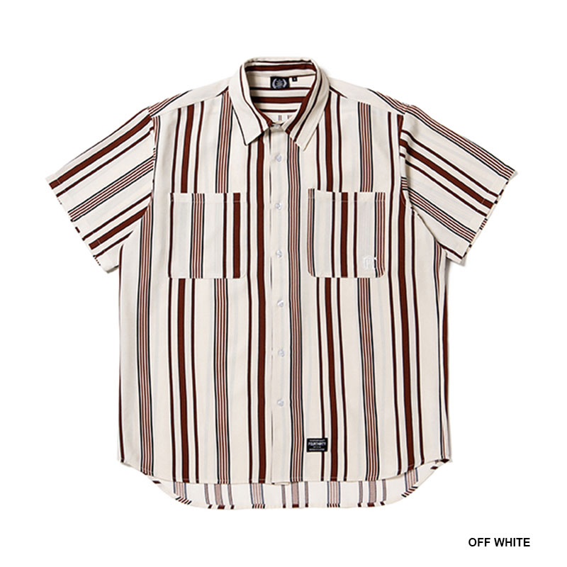 430(フォーサーティー)/ S/S DRP STRIPE SHIRT -2.COLOR-