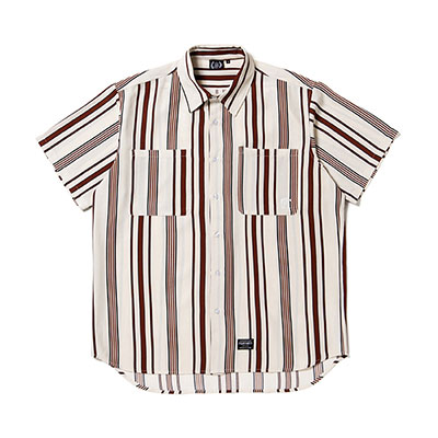 430(フォーサーティー)/ S/S DRP STRIPE SHIRT -2.COLOR-