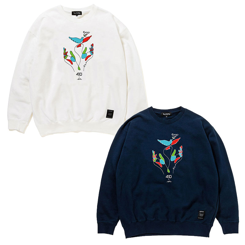 430(フォーサーティー)/ AF “LINES TAKE FLIGHT” C/N SWEAT -2.COLOR-