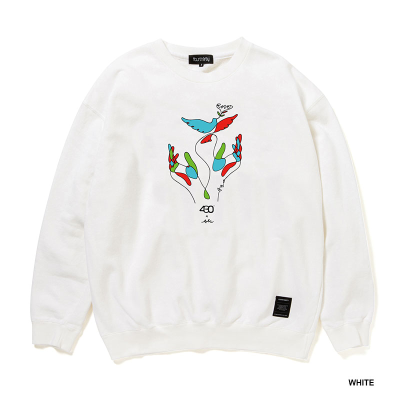 430(フォーサーティー)/ AF “LINES TAKE FLIGHT” C/N SWEAT -2.COLOR-