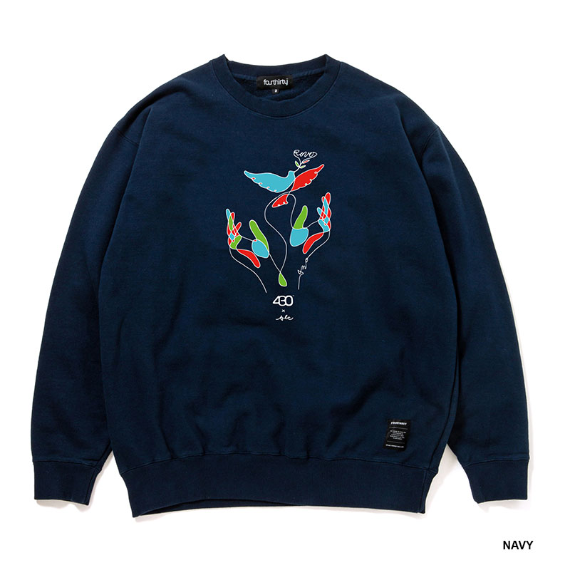 430(フォーサーティー)/ AF “LINES TAKE FLIGHT” C/N SWEAT -2.COLOR-