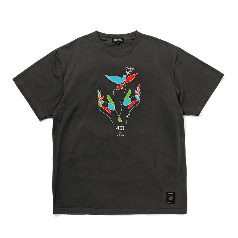 430(フォーサーティー)/ AF “LINES TAKE FLIGHT” S/S TEE -3.COLOR-(C.BLACK)