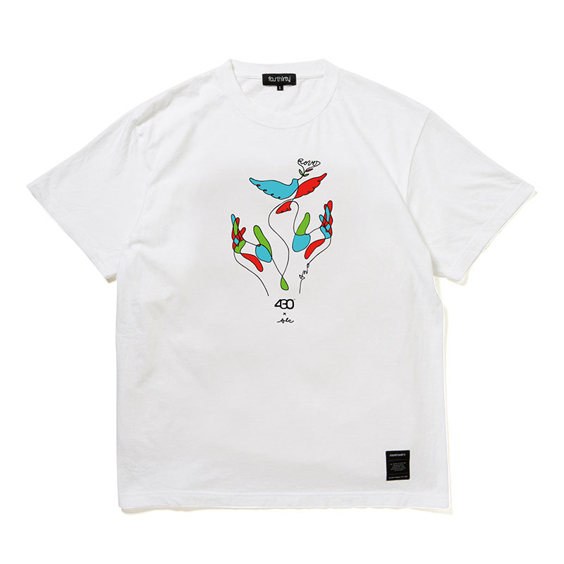 430(フォーサーティー)/ AF “LINES TAKE FLIGHT” S/S TEE -3.COLOR-(WHITE)