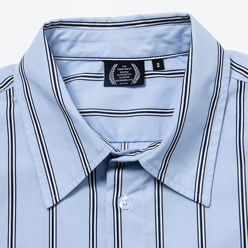 430(フォーサーティー)/ S/S MULTIPAT SHIRT -SAX-