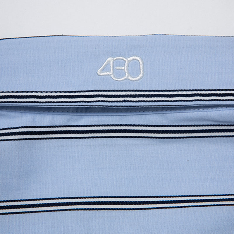 430(フォーサーティー)/ S/S MULTIPAT SHIRT -SAX-