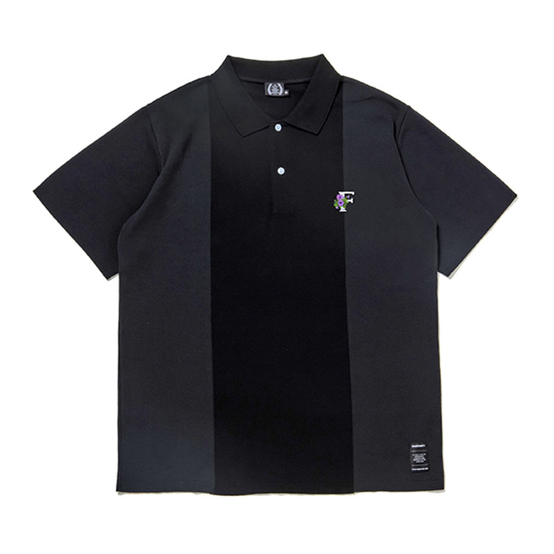 430(フォーサーティー)/ S/S BC KNIT POLO -BLACK-